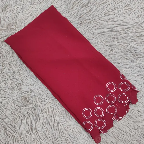  Chiffon Hijab with stone work | HJ28